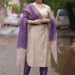 Anni Designer Square Neck Straight Kurta With Trouser & Dupatta-image-36
