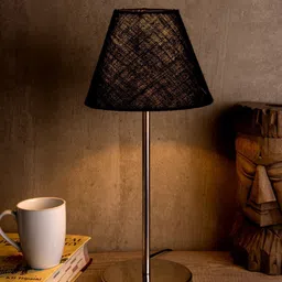 green girgit Black & Silver-Toned Solid Contemporary Bedside Standard Lamp-27