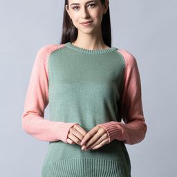 Club York Women Colourblocked Acrylic Pullover-image-44