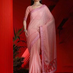 Mitera Ethnic Motifs Net Saree-picture-8