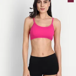 Aimly Pack of 2 Non-Padded All Day Comfort Medium Coverage Lycra Workout Bra-48