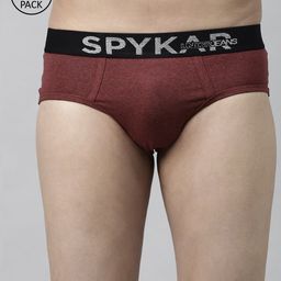 UnderJeans by Spykar Men Pack of 2 Solid Cotton Blend Brief-picture-12