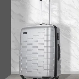 Aristocrat FENCER STROLLY Textured Water Resistant Hard-Sided Medium Trolley Suitcase-0