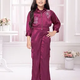Tiny Baby Girls Shoulder Straps Top With Trouser And Jacket-image-66