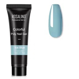 ROSALIND UV & LED Soak-Off Colorful Poly Nail Extension Gel 15 ml - Ice Blue-16