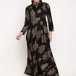 aayusika Women Ethnic Motifs Printed Keyhole Neck Anarkali Kurta-16