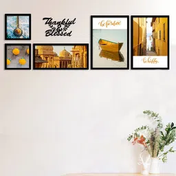 Art Street Black Set Of 5 Motivational Art Prints-image-38