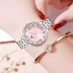 CRESTELLO Women Stainless Steel Straps Analogue Watch CR-L138-PNK-CH-image-51