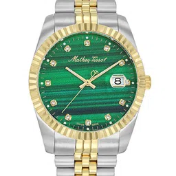 Mathey-Tissot Men Dial & Stainless Steel Bracelet Style Straps Analogue Watch H710BSV-image-87