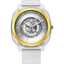 Fastrack Unisex Bare Hype Transparent Quartz Aluminium Dial Quartz Analogue Watch 3312PP01-44