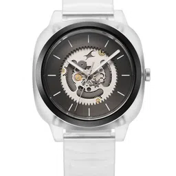 Fastrack Unisex Bare Hype Transparent Quartz Anthacite Dial Analogue Watch 3312PP06-53