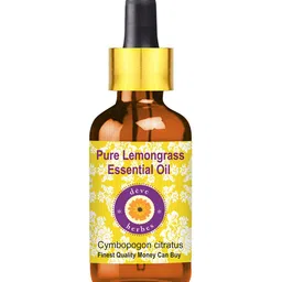 Deve Herbes Pure Lemongrass Essential Oil with Glass Dropper Therapeutic Grade - 10 ml-image-61