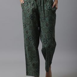 Shararat Women Floral Printed Cotton Lounge Pant-image-6