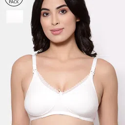 Inner Sense Pack Of 2 Off-White Solid Non-Wired Non Padded Maternity Sustainable Bras IMB003E_3E-picture-30