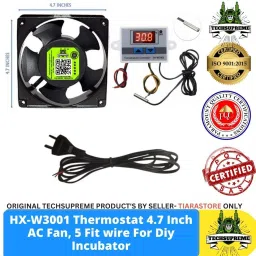 XH-W3001 AC 4 Inch Fan 2 Pin AC Power Cord (Cable) 2 mtrs For Diy Incubator Temperature Sensor and Controller Electronic Hobby Kit-picture-16