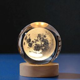 3D Crystal Ball Table Lamp with Wooden Base Table Lamp-image-91