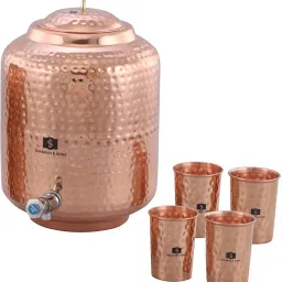 11 Litre Copper Dispenser with 4 Glasses Bottom Loading Water Dispenser-image-53