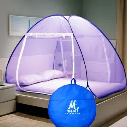 Polyester Adults Washable ® Double Bed , King Size , Big Large Super - 6x6, 7x7, 8x8, 6x6.5 ft - Foldable Portable Insect Screen Machhardani Mosquito Net-12