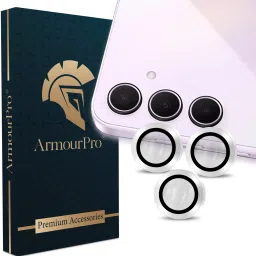 ArmourPro Back Camera Lens Ring Guard Protector for Samsung Galaxy A35 5G, Samsung A35 5G, SIlver Camera Ring-image-96