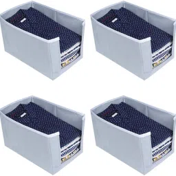 STORAGERIGHT Shirt Stacker Essental clothes covers for wardrobe organizer Cotton Laundry Bag-picture-13