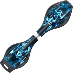 Wave Board Skate with Carry Bag and LED Colorful Lights on Wheel [Multycolor] 9 inch x 34 inch Skateboard-picture-22