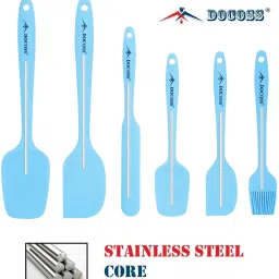 docoss Nonstick Silicone Spatula Set of 6 Silicon Spatulas For Cooking Non-Stick Spatula image 4