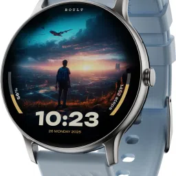 Boult Dire 1.38'' 2.5D Curved HD Display, 500Nits, 250+ Watch Faces, Health Track,IP67 Smartwatch-4