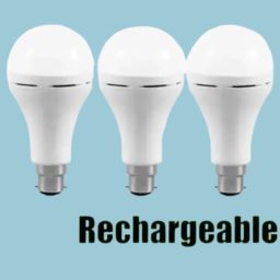 RECHARGEABLE LED BULB | PACK OF 3 LED LIGHT | AC-DC LED BULB 4 hrs Bulb Emergency Light-image-48