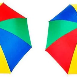 Head Umbrella Cricket Farmer Hands free (Pack of 2) (Multicolor) Umbrella-15