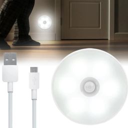 Arbitrary Hub Mini Sensor LED Night Light with USB Charging Cable for Home Bedroom Corridor Motion Sensor Light-12