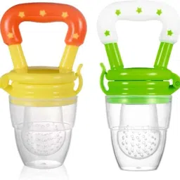 Fruit Nibbler Pack of 2 | BPA-Free Silicone Feeder cum Teether | Teether and Feeder-3