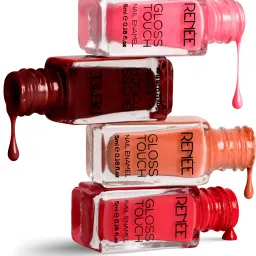 Gloss Touch N03 Red Parade - Set of 4 Nail Enamels, 5ml each N03 Red Parade-40
