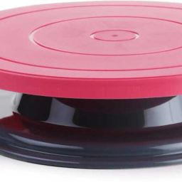 New Decorating Revolving Icing Turntable Stand Rotating Platform Plastic Plastic Cake Server-9