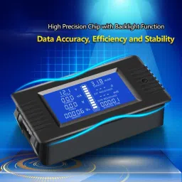 amicisense DC Digital Battery Tester 9 in 1, 0-200V 10A Voltmeter Ammeter Digital Voltage Tester image 2