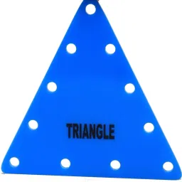 the labworld Mathematics Geometric Shapes Lacing Sewing Toy kit Set of 6 pcs Circle,Triangle,Pentagon,Hexagon,Square,Octagon with Laces image 3