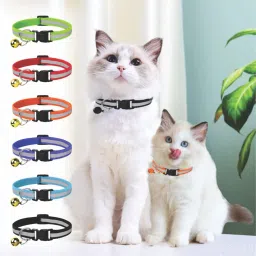 3 Pcs Reflective Cat Collar with Bell for Indoor & Outdoor Rabbit, Dog & Cat Everyday Collar-picture-24