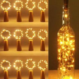wens Bottle Fairy (Set of 3) Battery Powered, Waterproof, Copper Wired LED String Light (Warm White- 30 Bulbs)-picture-36