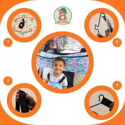 dearchamp Car Hangers Hammock for 0 to 3 year Baby Portable with Adjustable Belt, Cloth image 3