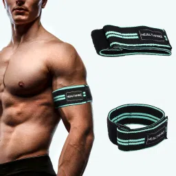 Blood Flow Restriction Bands (BFR) for Arms Occlusion Training, Gym & Workout Hand Support-19