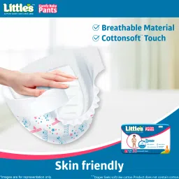 little's Comfy Baby Pants Diapers with Wetness Indicator and 12 hours Absorption | Large - L image 3