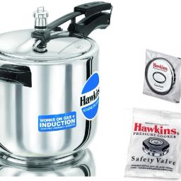 Stainless Steel Pressure Cooker 6L(HSS60),Gasket(3.5-8L),Safety Valve, 6 L Induction Bottom Pressure Cooker-image-94
