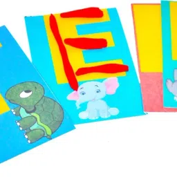 projectsforschool 3 in 1 clay cards, shape, numbers and alphabets, 3 games in 1 image 3