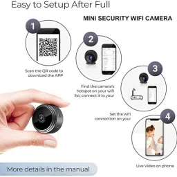homeeye A9 Magnetic Live Stream Wireless Security Camera Mult-view Video Rechargeable Drone image 3