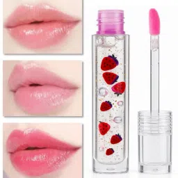Color Changing Lip Glow Oil with Fruit Slice and Golden Flakes-picture-38