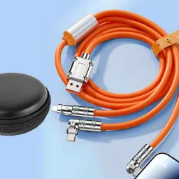 POZUB 120W Mobile Data Cable Multi Fast Charger Type-C Retractable USB Cable Charging Pad-31
