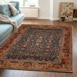 Dark Blue Polyester Carpet-14