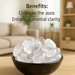 ababilcrystal CLEAR QUARTZ TUMBLE STONE Polished Angular Crystal Stone image 2