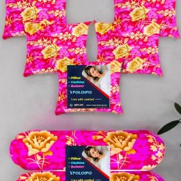 Combo Set Of 5 Cushion 2 Microfibre Solid Bolster Pack of 7-image-97