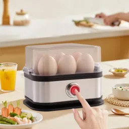 Steamer for Boiling Up to 6 Eggs | 3 Boiling Modes Smart Instant Electric Egg Boiler | Automatic Power Off | Egg Cooker Egg Cooker-15
