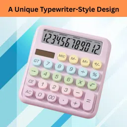 Desktop Calculator, 12-Digit Large LCD and Large Buttons for Office, Homes Y18 Basic Calculator-image-83